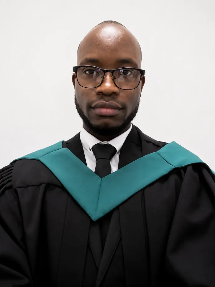 Professional graduation portrait